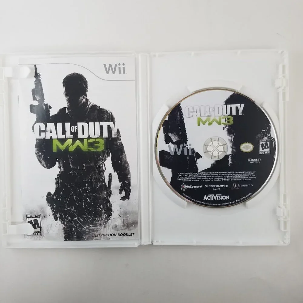 Call of Duty Modern Warfare 3 (Nintendo Wii, 2011) Complete + Manual Tested